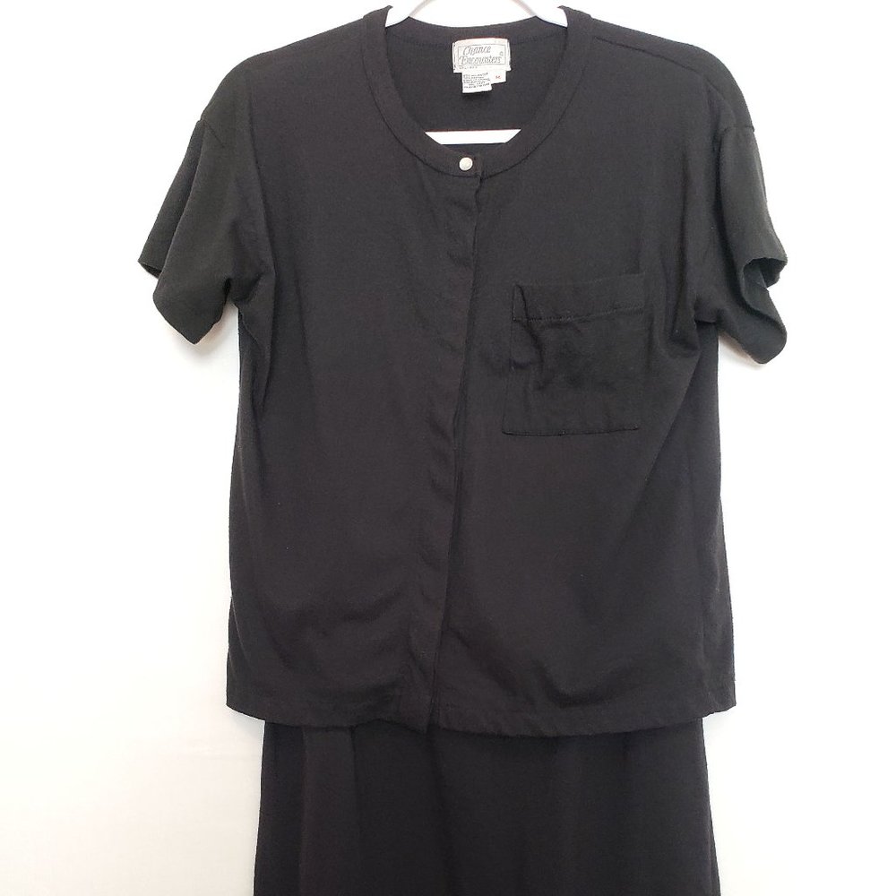 VTG Chance Encounters Pearl Snap Midi Skirt & Top 2Pc Size M